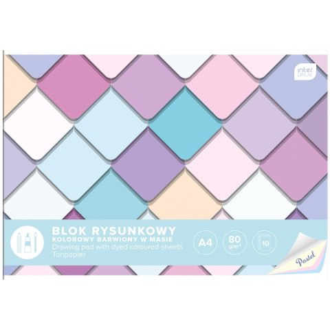 Blok rysunkowy Interdruk bloki A4 mix 80g 10k (5902277294180) Blok rysunkowy Interdruk bloki A4 mix 80g 10k (5902277294180)