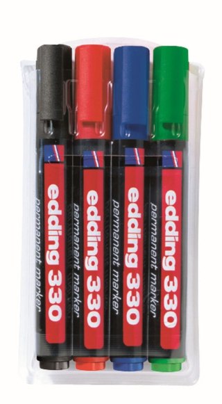 Marker permanentny Edding 330 komplet 4 szt.