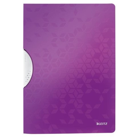 Skoroszyt Leitz Wow A4 fioletowy polipropylen PP 80g (41850062) Skoroszyt Leitz Wow A4 fioletowy polipropylen PP 80g (41850062)