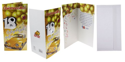 Kartka składana Agamis 18-stka DL (Dl premium) Kartka składana Agamis 18-stka DL (Dl premium)