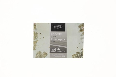 Koperta Galeria Papieru złote święta C6 złoty (280294) 10 sztuk Koperta Galeria Papieru złote święta C6 złoty (280294) 10 sztuk
