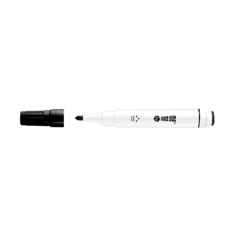 Marker suchościeralny Memobe z gąbką i magnesem czarny, czarny 1-3mm okrągła końcówka (MM351-02) Marker suchościeralny Memobe z gąbką i magnesem czarny, czarny 1-3mm okrągła końcówka (MM351-02)