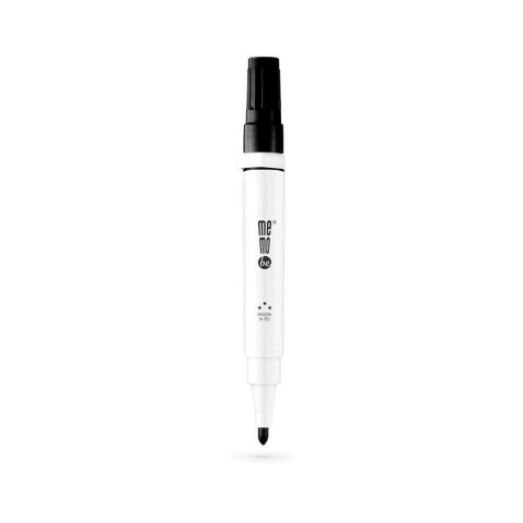 Marker suchościeralny Memobe z gąbką i magnesem czarny, czarny 1-3mm okrągła końcówka (MM351-02) Marker suchościeralny Memobe z gąbką i magnesem czarny, czarny 1-3mm okrągła końcówka (MM351-02)