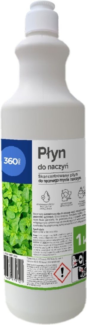 Płyn do naczyń 360 Pro premium mięta 1000ml Płyn do naczyń 360 Pro premium mięta 1000ml