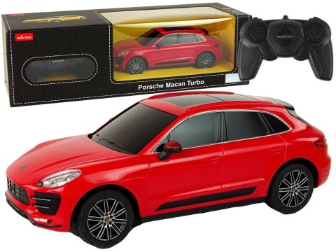 Samochód Lean R/C Porsche Macan Turbo 1:24 Rastar Czerwony (15268) Samochód Lean R/C Porsche Macan Turbo 1:24 Rastar Czerwony (15268)