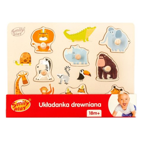 Układanka Anek drewniana zwierzęta safari (SPW83805) Układanka Anek drewniana zwierzęta safari (SPW83805)