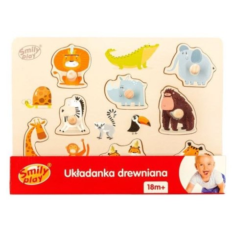 Układanka Anek drewniana zwierzęta safari (SPW83805) Układanka Anek drewniana zwierzęta safari (SPW83805)
