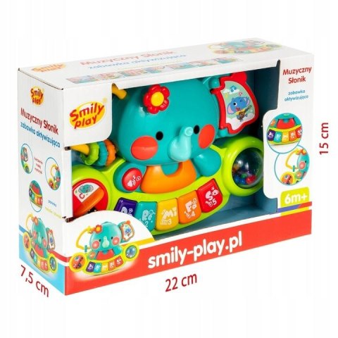 Zabawka dźwiękowa Smily Play muzyczny słonik (SP84769) Zabawka dźwiękowa Smily Play muzyczny słonik (SP84769)