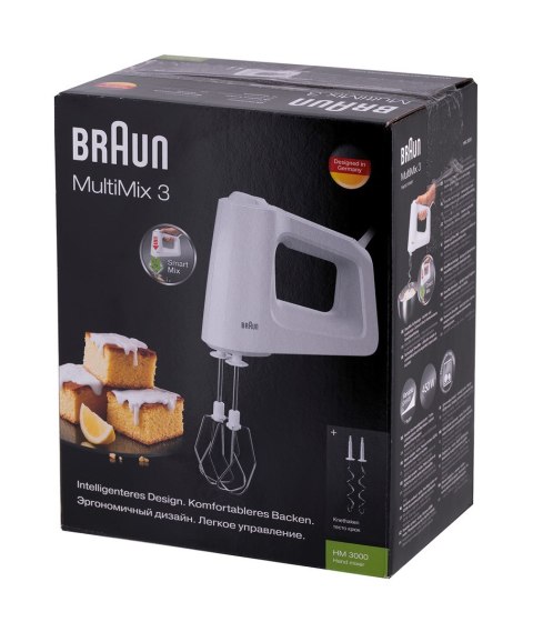 Mikser ręczny Braun HM 3000 ( 450W ; kolor biały ) Mikser ręczny Braun HM 3000 ( 450W ; kolor biały )