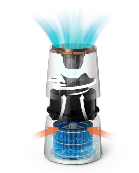 Nawilżacz powietrza Philips HU3918/10 300ml/h Czarny/Złoty Nawilżacz powietrza Philips HU3918/10 300ml/h Czarny/Złoty