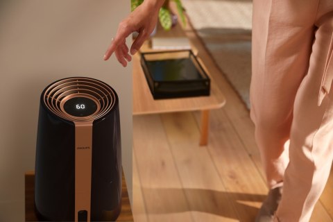 Nawilżacz powietrza Philips HU3918/10 300ml/h Czarny/Złoty Nawilżacz powietrza Philips HU3918/10 300ml/h Czarny/Złoty
