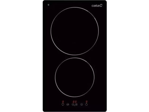 CATA Hob TD 3102 BK Vitroceramic, Number of burners/cooking zones 2, Touch, Timer, Black CATA Hob TD 3102 BK Vitroceramic, Number of burners/cooking zones 2, Touch, Timer, Black
