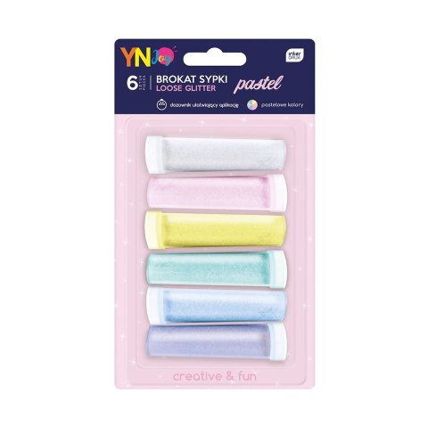 Brokat Interdruk sypki pastel 5902277317766 kolor: mix 6 kolor. (IBRSYPPAS) Brokat Interdruk sypki pastel 5902277317766 kolor: mix 6 kolor. (IBRSYPPAS)