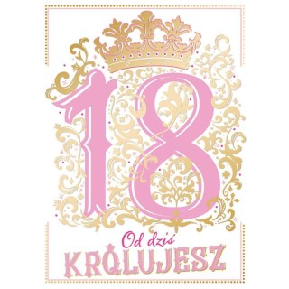 Kartka składana Henry Karnet A5 18 PINK A5 (5905701481538)