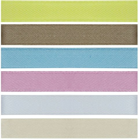 Wstążka Titanum Craft-Fun Series 2324015-A 6 kolorów 10x2 [mm x m] mix (1cmx2m)