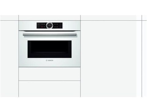 Piekarnik kompaktowy z funkcją mikrofali BOSCH CMG633BW1 biały Piekarnik kompaktowy z funkcją mikrofali BOSCH CMG633BW1 biały