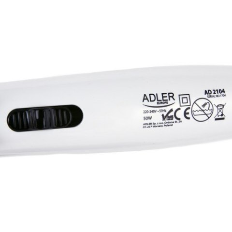 Prostownico-lokówka Adler AD 2104 (50W Biało-czarny) Prostownico-lokówka Adler AD 2104 (50W Biało-czarny)