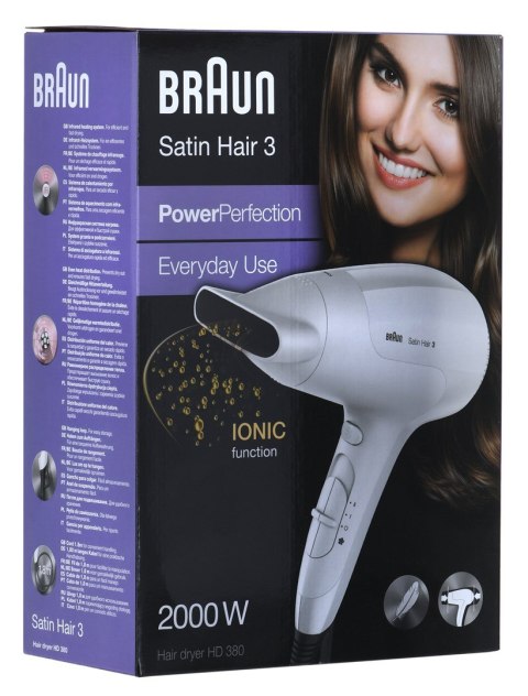 Suszarka do włosów BRAUN HD380 Suszarka do włosów BRAUN HD380