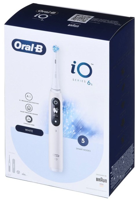 Braun Oral-B Szczoteczka elektrycz iO6 Series Biała Braun Oral-B Szczoteczka elektrycz iO6 Series Biała
