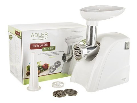 Maszynka do mielenia mięsa Adler AD 4803 (800W; kolor biały) Maszynka do mielenia mięsa Adler AD 4803 (800W; kolor biały)