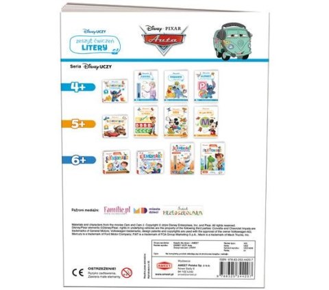 Książeczka edukacyjna Ameet Disney Uczy. Zeszyt ćwiczeń. Litery (udz 9305) Książeczka edukacyjna Ameet Disney Uczy. Zeszyt ćwiczeń. Litery (udz 9305)