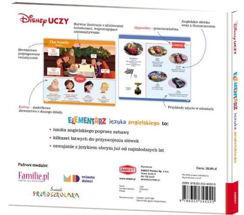 Książeczka edukacyjna Ameet Elementarz języka angielskiego Disney Uczy. (UEA 9301) Książeczka edukacyjna Ameet Elementarz języka angielskiego Disney Uczy. (UEA 9301)