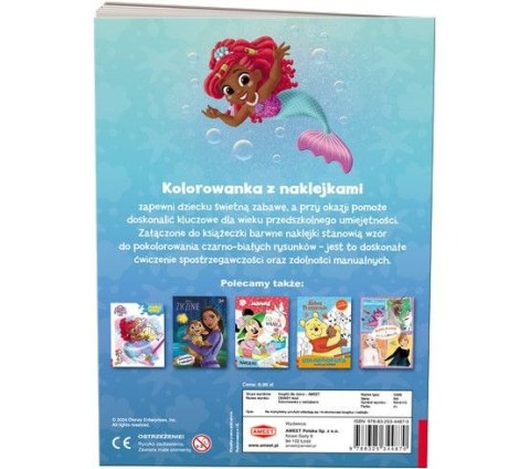 Książka dla dzieci Ameet Disney. Ariel Kolorowanka z Naklejkami (NA-9133) Książka dla dzieci Ameet Disney. Ariel Kolorowanka z Naklejkami (NA-9133)