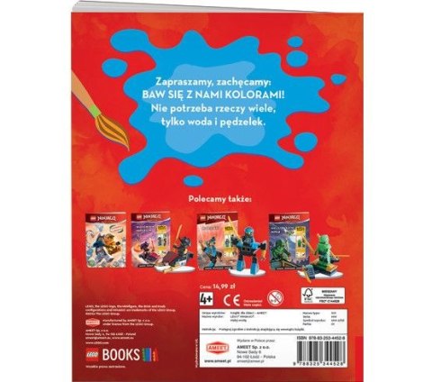 Książka dla dzieci Ameet LEGO® NINJAGO® maluj wodą (MW 6703) Książka dla dzieci Ameet LEGO® NINJAGO® maluj wodą (MW 6703)