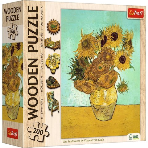 Puzzle Trefl Drewniane Słoneczniki - Vincent van Gogh (20249) Puzzle Trefl Drewniane Słoneczniki - Vincent van Gogh (20249)