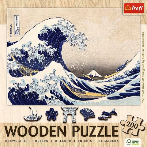 Puzzle Trefl Drewniane Wielka Fala w Kanagawie (20250) Puzzle Trefl Drewniane Wielka Fala w Kanagawie (20250)