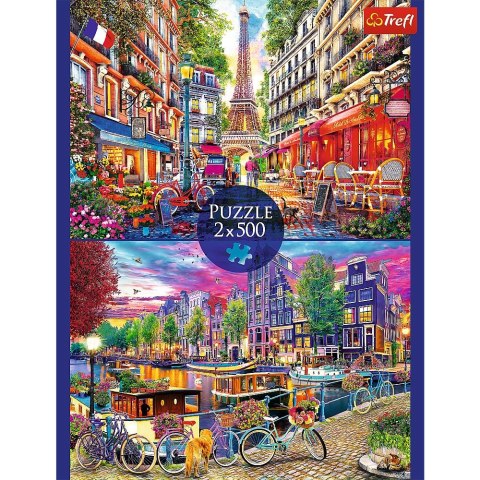 Puzzle Trefl EUROPEJSKIE STOLICE 2x500 el. (37496) Puzzle Trefl EUROPEJSKIE STOLICE 2x500 el. (37496)