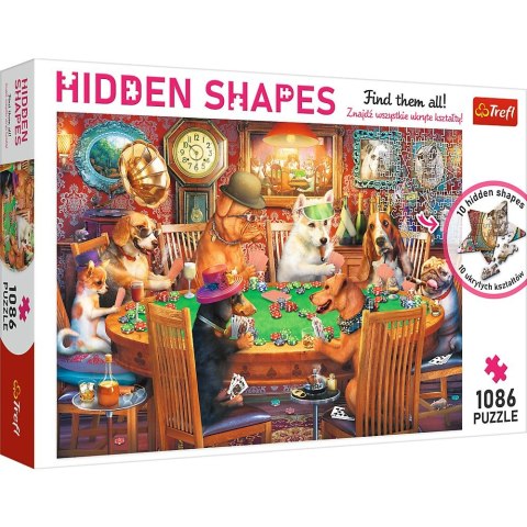 Puzzle Trefl Hidden Shapes, Wieczór gier 1086 el. (10749) Puzzle Trefl Hidden Shapes, Wieczór gier 1086 el. (10749)