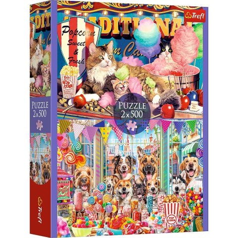 Puzzle Trefl Puszyści przyjaciele 2x500 el. (37495) Puzzle Trefl Puszyści przyjaciele 2x500 el. (37495)