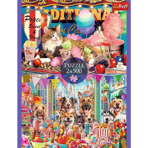 Puzzle Trefl Puszyści przyjaciele 2x500 el. (37495) Puzzle Trefl Puszyści przyjaciele 2x500 el. (37495)