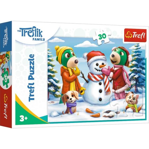 Puzzle Trefl Rodzina Treflików Zimowe zabawy Treflików 30 el. (18300) Puzzle Trefl Rodzina Treflików Zimowe zabawy Treflików 30 el. (18300)
