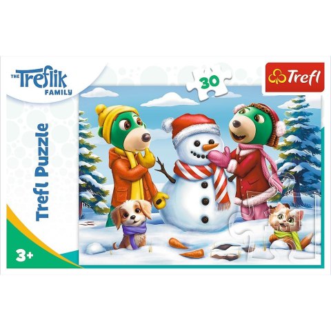 Puzzle Trefl Rodzina Treflików Zimowe zabawy Treflików 30 el. (18300) Puzzle Trefl Rodzina Treflików Zimowe zabawy Treflików 30 el. (18300)