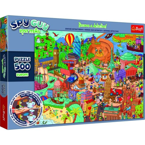 Puzzle Trefl Spy Guy Lost Items: Europe (37481) Puzzle Trefl Spy Guy Lost Items: Europe (37481)