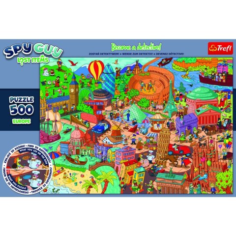 Puzzle Trefl Spy Guy Lost Items: Europe (37481) Puzzle Trefl Spy Guy Lost Items: Europe (37481)