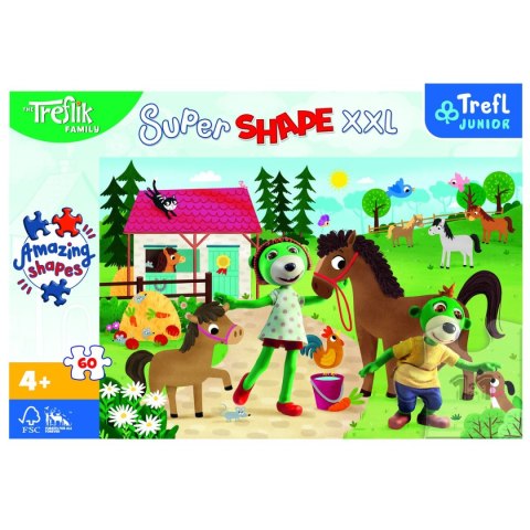 Puzzle Trefl Trefliki XL Trefliki w stadninie koni (50031) Puzzle Trefl Trefliki XL Trefliki w stadninie koni (50031)