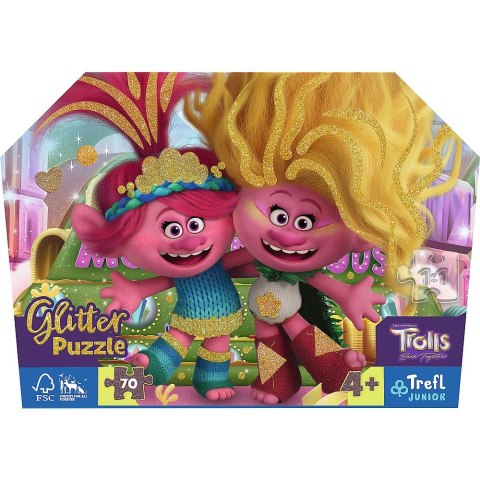 Puzzle Trefl Trolle Glitter 70 el. (53021) Puzzle Trefl Trolle Glitter 70 el. (53021)
