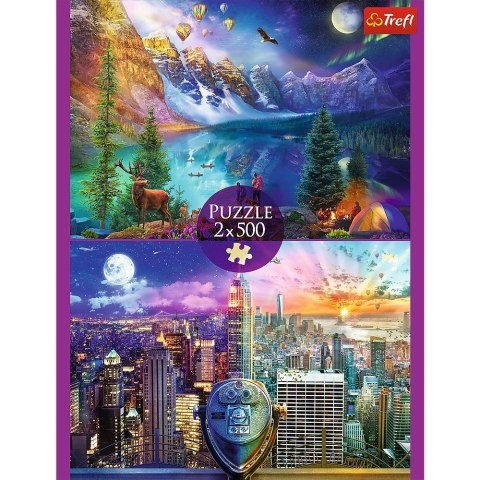 Puzzle Trefl Wycieczka po Ameryce 2x500 el. (37500) Puzzle Trefl Wycieczka po Ameryce 2x500 el. (37500)