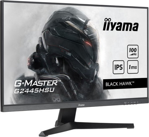 IIYAMA Monitor 23.8 cala G-Master G2445HSU-B1 IPS,FHD,100Hz,1ms,2xUSB,2x2W,FreeSync IIYAMA Monitor 23.8 cala G-Master G2445HSU-B1 IPS,FHD,100Hz,1ms,2xUSB,2x2W,FreeSync