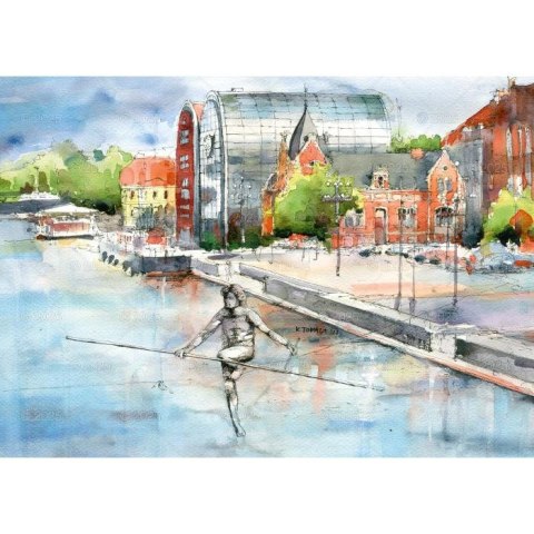 Kalendarz ścienny miasta w awkareli Lucrum rodzinny 2025 280mm x 400mm (WL05)