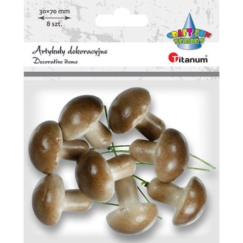 Ozdoba styropianowa Titanum Craft-Fun Series grzybek na druciku (92637) Ozdoba styropianowa Titanum Craft-Fun Series grzybek na druciku (92637)