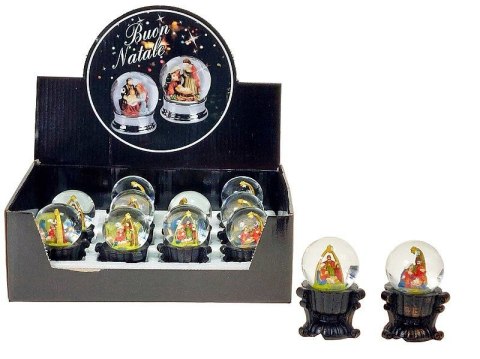 Ozdoba świąteczna Adar kula śnieżna 8x4cm (606098) Ozdoba świąteczna Adar kula śnieżna 8x4cm (606098)