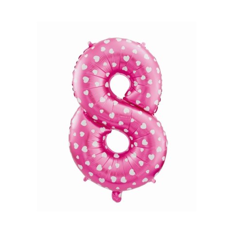 Balon foliowy Godan różowy cyfra 8 26 cali 26cal (hs-c26r8) Balon foliowy Godan różowy cyfra 8 26 cali 26cal (hs-c26r8)