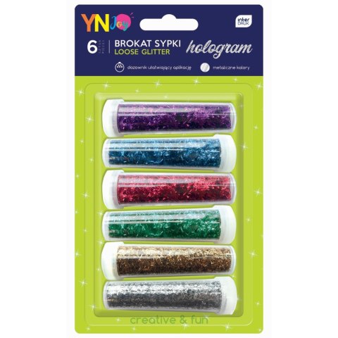 Brokat Interdruk SYPKI kolor: mix 6 kolor. (IBRO7HOL) Brokat Interdruk SYPKI kolor: mix 6 kolor. (IBRO7HOL)