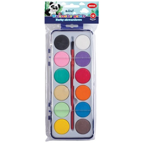 Farby akwarelowe Rexus 12 kolor. (603535) Farby akwarelowe Rexus 12 kolor. (603535)
