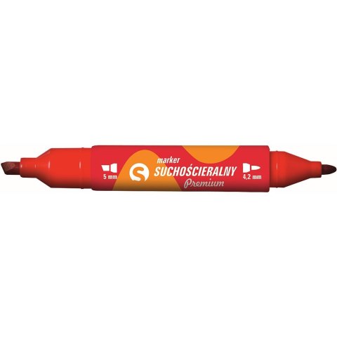 Marker do papieru Tetis, czerwony 5,0mm okrągła/ścięta końcówka (KM504-C2) Marker do papieru Tetis, czerwony 5,0mm okrągła/ścięta końcówka (KM504-C2)