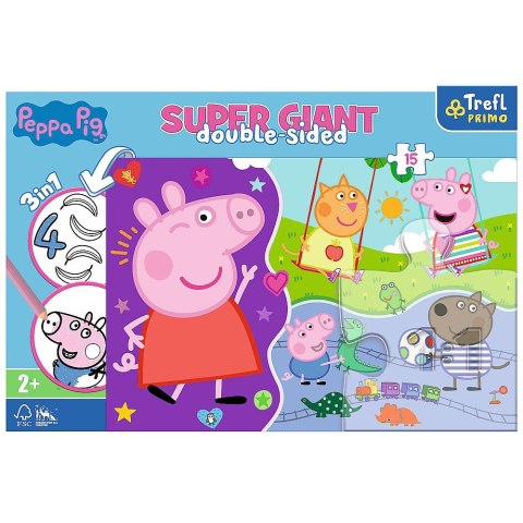 Puzzle Trefl świnka Peppa Gigant poznaj Psi Patrol 15 el. (42003) Puzzle Trefl świnka Peppa Gigant poznaj Psi Patrol 15 el. (42003)